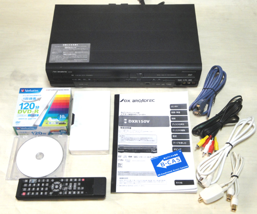 映像機器 ＞ VHS一体型DVDレコーダー ＞ DXアンテナ DXR150V VHS一体型 