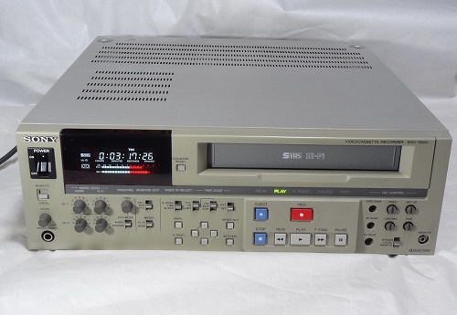 映像機器 ＞ VHS/S-VHSビデオデッキ ＞ SONY SVO-5800 業務用S-VHS 